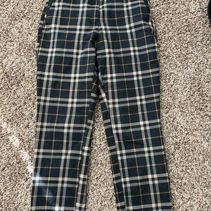 H&M Women’s Dark Plaid Dress Pants